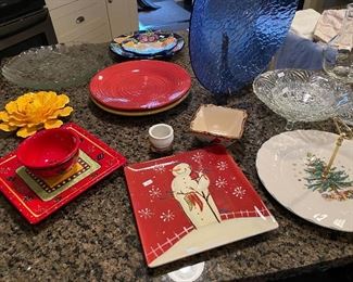 Christmas Dishes and Decor