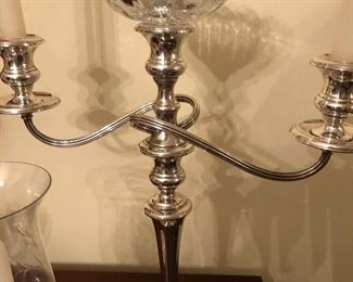 Pair Of Sterling Silver Gorham Candle Holders