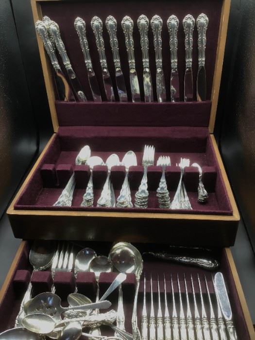 122 Piece Wallace Sterling Flatware Set