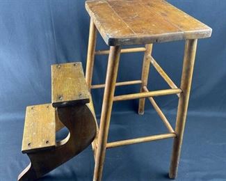 For your consideration is this Antique Fold-in Step Stool