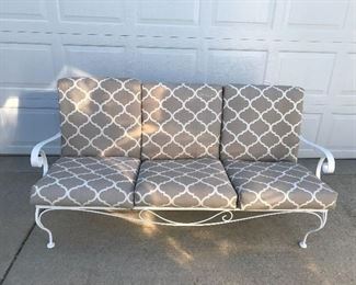 IRON COUCH WITH CUSHIONS