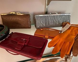 Vintage ladies gloves and purses!