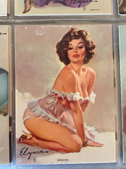 Ava Gardner lookalike  and many other pin-up girls! Trading cards....