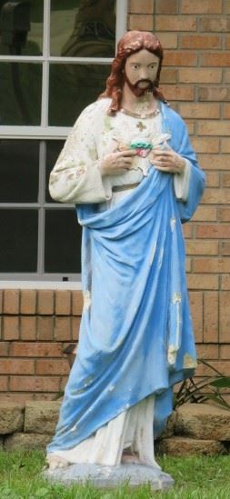 Sacred Heart of Jesus Life-Size Sculpture Cement