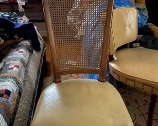 antique chairs- I have two of them. wicker and leather . Very good condition. 
