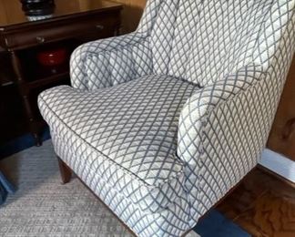 $1000    CR LAINE TILLEY MODERN CHANNEL BACK EXPOSED WOOD OCCASIONAL ARM CHAIR

WHY WE LOVE IT:

The exposed wood base gives this chair an updated style that transitions from classic to modern style.  Channel back to add interest and comfort, as well as adding stability to keep this chair looking fresh and new for years to come. 

 ORIGINAL PRICE $2500

 DETAILS + DIMENSIONS:

33 inches high x 27 inches wide x 32 inches deep
Seat: 19.5 inches high x 18.5 inches wide x 21.5 inches deep; Arm: 24.5 inches high
Constructed from wood, with 8-way hand tied double cone steel coil springs positioned within the frame, supported by a platform of poly webbing and steel bands.
 

CONDITION: This piece is in very good condition.  There are no scratches or imperfections in the mirror or metal.  Please refer to photos for a more detailed look at condition.  We make every attempt to list and photograph any defects or signs of wear that are significant to this sale. 

 

LOCAL PICK UP ALEXANDRIA, VA.  