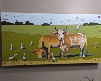 COW OIL PAINTING