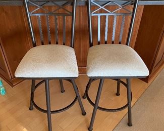Two bar/kitchen island chairs by Tempo Industries.