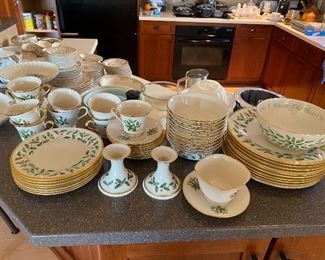 Lenox Christmas China.