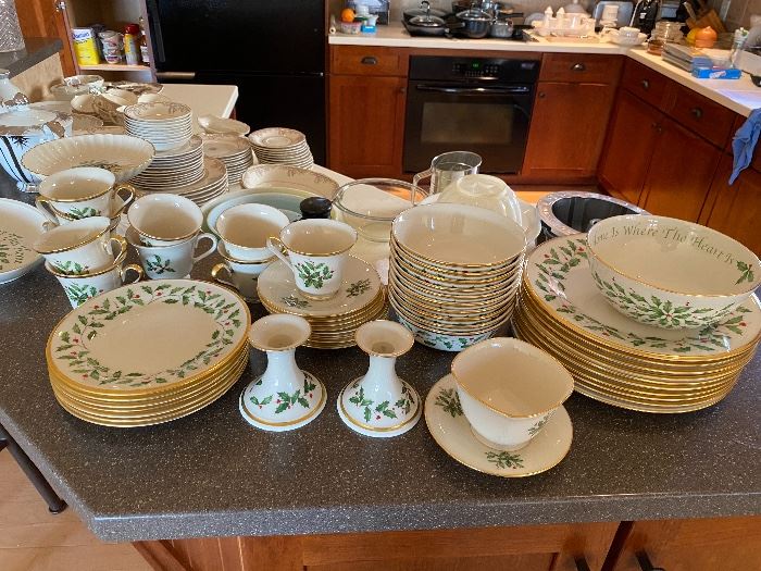 Lenox Christmas China.