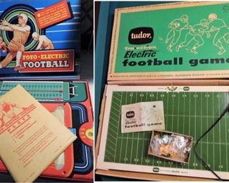 Electric Football - vintage board games in original boxes