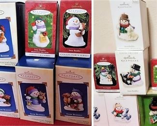 Hallmark ornaments in original boxes: Snowman Collection