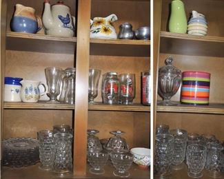 Kitchen: Whitehall Americana, pottery and ceramic pitchers