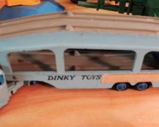 Dinky cars, trucks and tractors