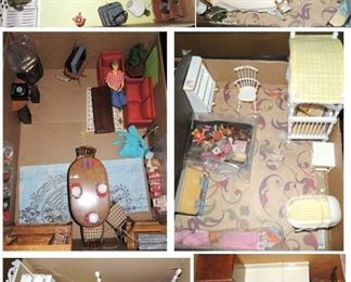 Dollhouse furniture, people and accessories