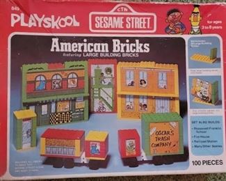 Sesame Street building bricks