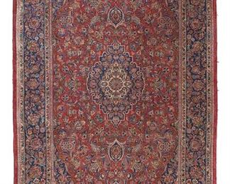 1240
A Persian Area Rug
First-Quarter 20th Century
Wool on cotton foundation, with polychrome floral motifs and central medallion
83" L x 51" W
Estimate: $600 - $800