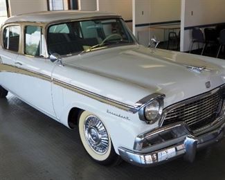 1956 Studabaker President Series 56H Classic, 4- Door, Serial # 7185554, Miles Showing 65,954, 2nd Owner