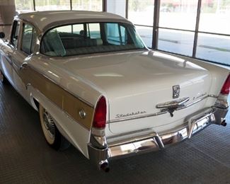 1956 Studabaker President Series 56H Classic, 4- Door, Serial # 7185554, Miles Showing 65,954, 2nd Owner