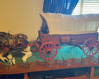 Old Horse and Wagon Diorama