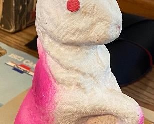 Paper Mache Easter Candy Container