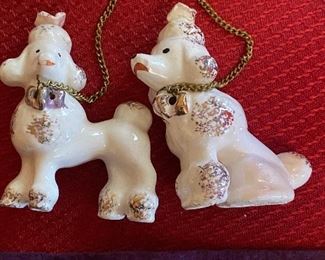 Vintage Porcelain Poodles