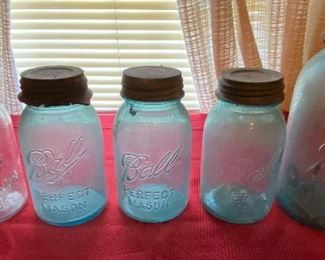 Old Blue Ball Jars