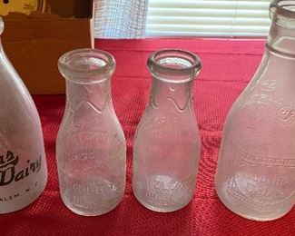 Old Milk Bottles (Southern Dairy, Farmers Dairy and more)