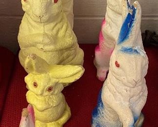 Paper Mache Easter Rabbits