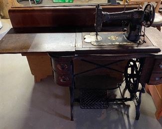 Old Pedal Sewing Machine