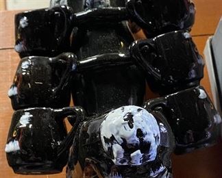 Figural Dog and Cup Set