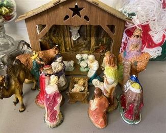 Vintage Nativity Set