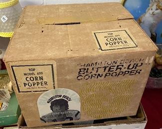 Hamilton Beach Pop Corn Popper with Joe Namath Advertisement