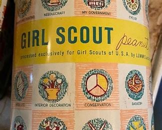 Vintage Girl Scout Peanut Tin