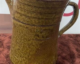 R. Kale Bandy's Alkaline Glaze Small Pottery Pitcher