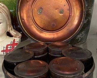 Early Spice Box with Tins