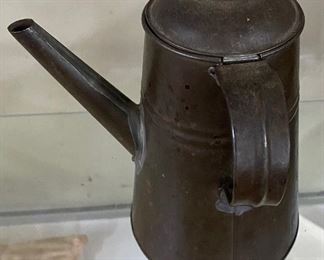Old Tinware Coffee Pot