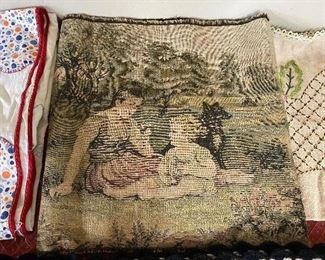 Small Tapestry Children and Dog