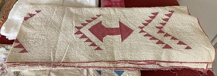 Old Quilt Topper (Flying Geese)