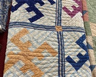 Old Quilt with Friendship Pattern