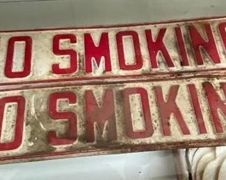 Old No Smoking Signs