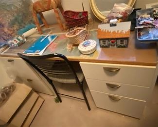Desk and Supplies
