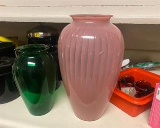 Lots of vintage vases! These are just two of what’s available! Also some pitchers with China sets which can be used as vases! 