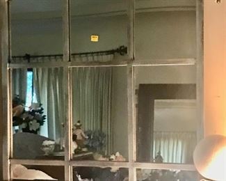 Lovely antique mirror! Also small framed prints and paintings.