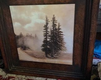 Large framed artwork! 