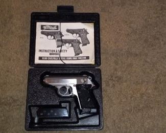 Walther Stainless Steel PPK 380 cal Semi Auto Pistol