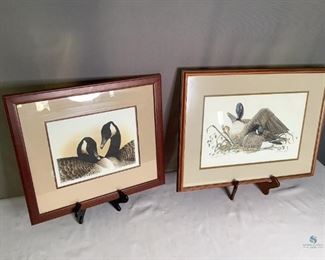 Waterfowl Prints
Two waterfowl etching type framed prints. One vintage Rites of Spring III signed by Roy Thompson, 17"x 18". The other signed by Diane Jackson, 18x23.5" Some scratches on the frames.