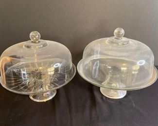 Glass Cake Stands
Two (2) glass cake stands. Both H12" x 12" diameter. No obvious cracks or chips.