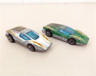 2 Original Hot Wheels Redline Large Charge Color Variations