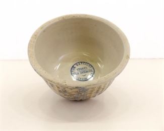 Antique Roseville Pottery General Store Advertising 1 Qt Spongeware Bowl